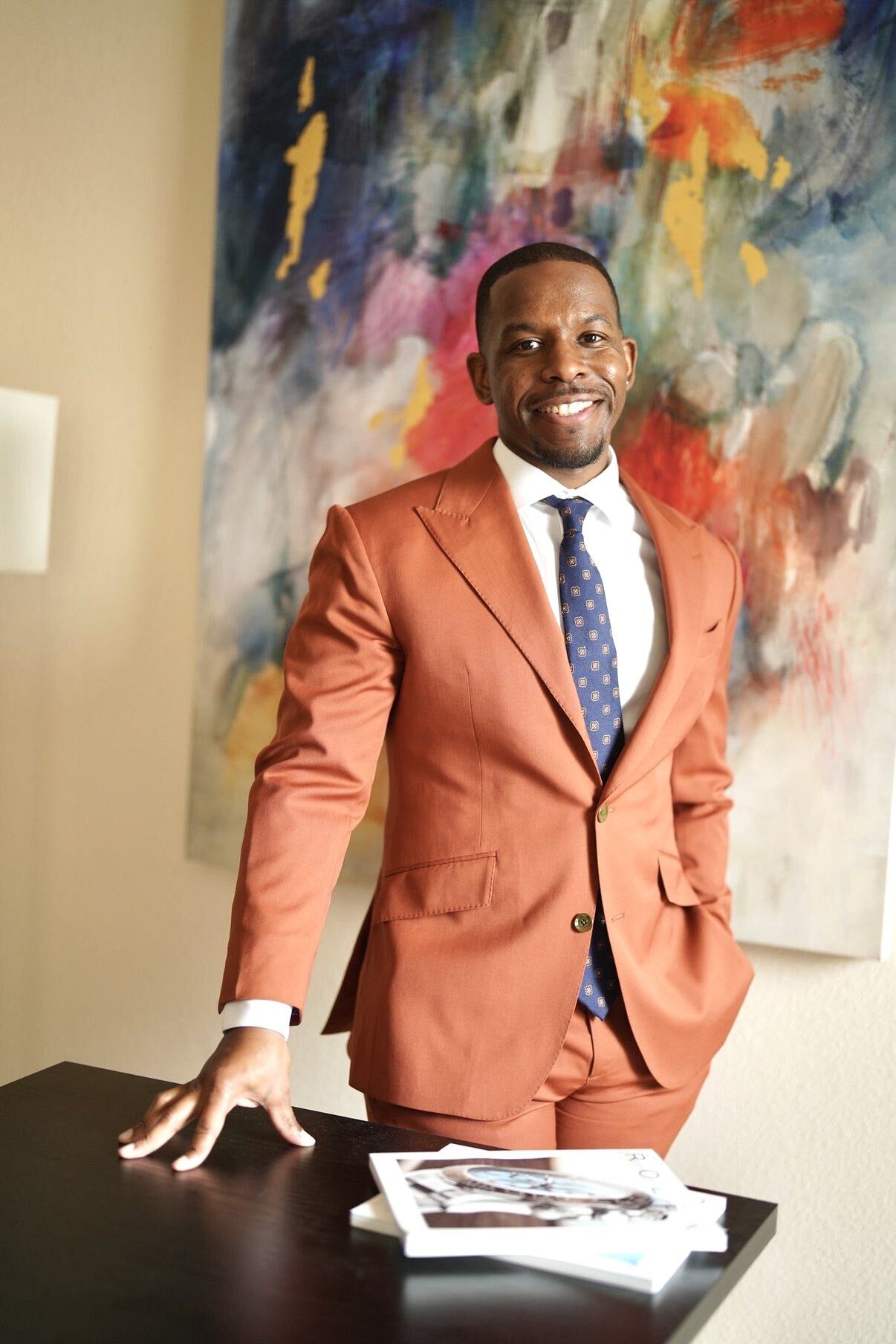 Marcus Shaw at his desk